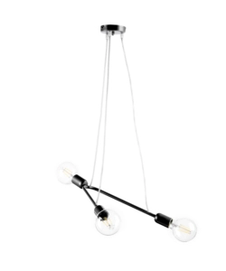 Onli Nero Lampadario 3 Luci "Boomerang" E27